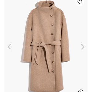 NWT Madewell Copenhagen Belted Coat